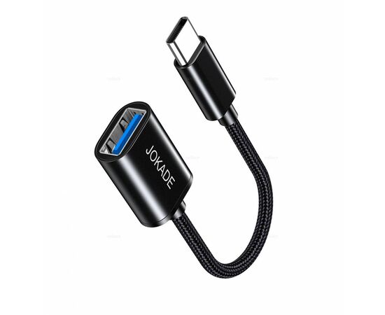  OTG переходник TYPE-C на USB 3.0 18W JOKADE JC026 black 