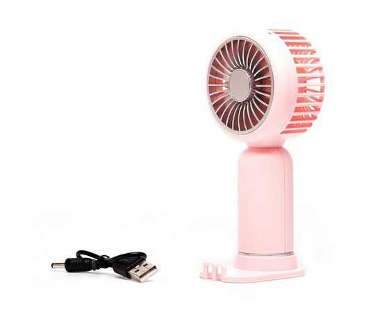  Вентилятор - портативный YM88206C (1 режим, 250 mah) (pink) (240284) 