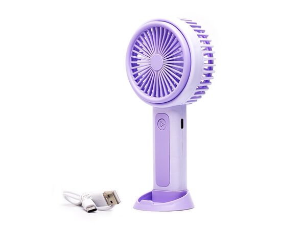  Вентилятор - портативный YM88222 (3 режима, 400mah) (violet) (240301) 