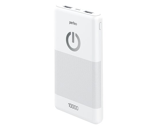  Внешний аккумулятор Perfeo PF-B4297 10000 mAh (белый) 