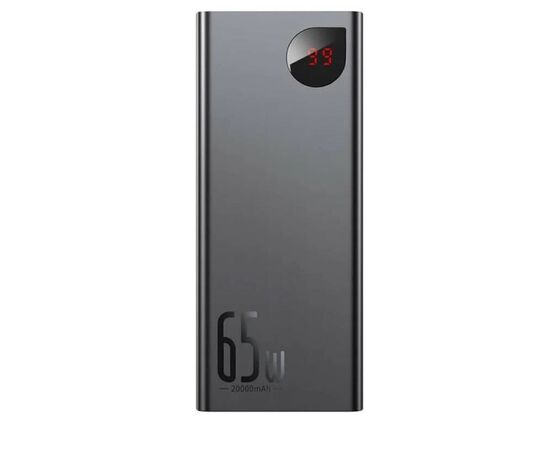  Внешний аккумулятор Baseus PPIMDA-D01 Adaman Metal Digital Display Quick Charge Power Bank 65W 20000mAh Black 