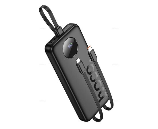  Аккумулятор внешний резервный HOCO J132 Sabio 22.5W+PD20W fully compatible power bank with 3 cables(10000mAh) (черный) 