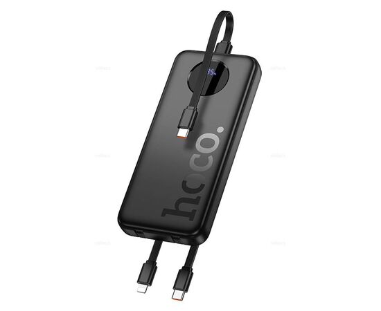  Аккумулятор внешний резервный HOCO J132 Sabio 22.5W+PD20W fully compatible power bank with 3 cables(10000mAh) (черный) 
