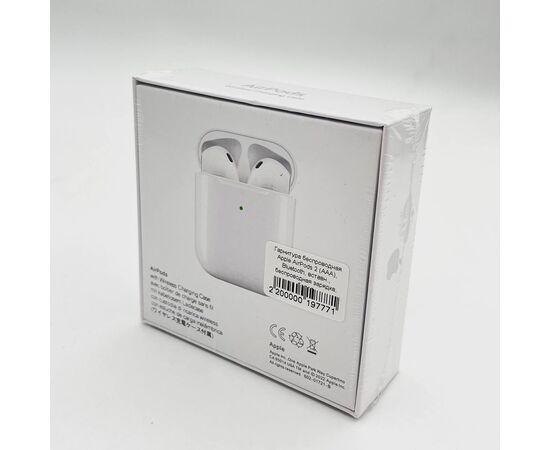  Наушники беспроводные Pods 2 (AAA), Bluetooth, вставн., беспроводная зарядка, белая 