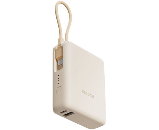  Внешний аккумулятор Xiaomi BHR9333GL 33W Power Bank 10000mAh (Integrated Cable) Tan GL 