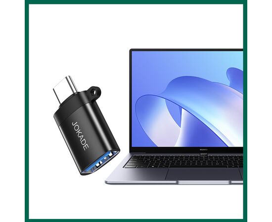  OTG переходник TYPE-C на USB 3.0 18W JOKADE JC019 black 