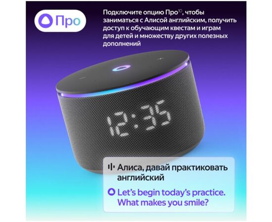  Яндекс Станция Мини 3 Pro с Алисой на YaGPT (черный) 