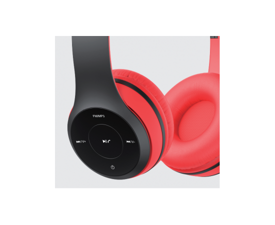  Гарнитура беспроводная полноразмерная HAVIT HV-H2575BT V5.0 Bluetooth+FM+MP3 Черно-красная 
