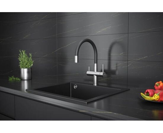  Смеситель для кухни KUCHENSTERN Wurm-FE 750SS80 нерж 