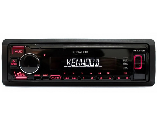  Автомагнитола Kenwood KMM-105 1DIN 4x50Вт AUX 1 