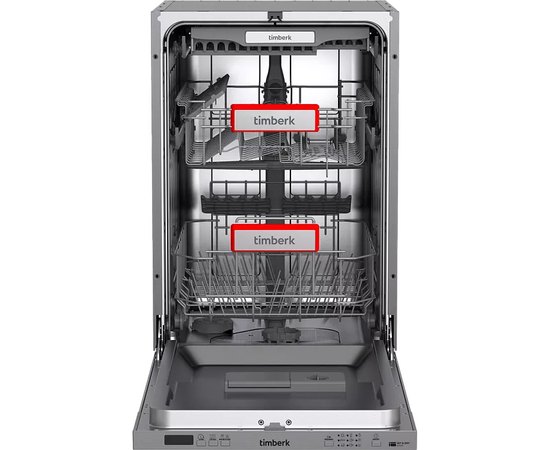  Посудомоечная машина Timberk T-DW45BI103 Set and Dry серебристая 