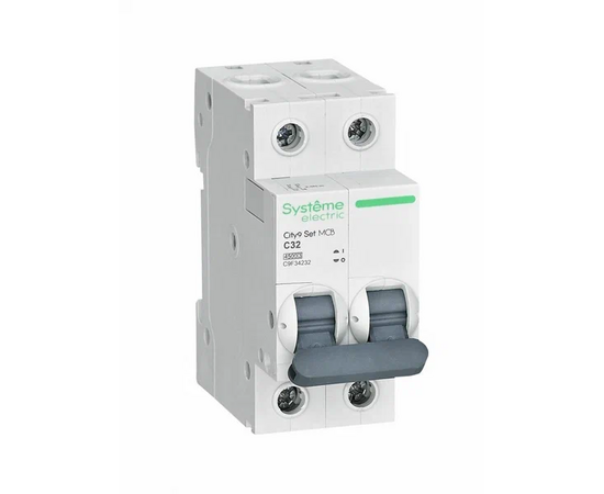  Выключатель автоматический Systeme electric City9 Set C9F34232 (АВ) С 32А 2P 4.5kA 230В 