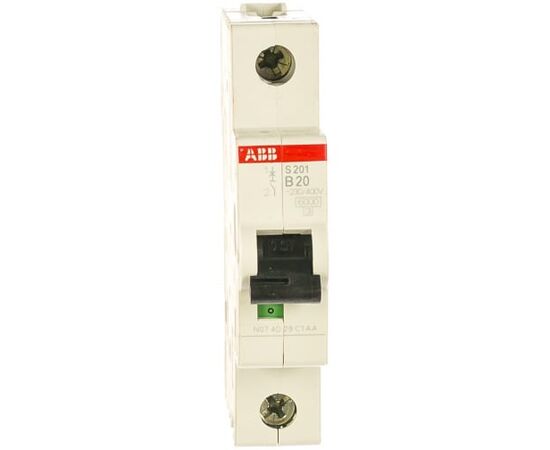  Автоматический выключатель ABB S201 2CDS251001R0205 1P 20A 6kA 