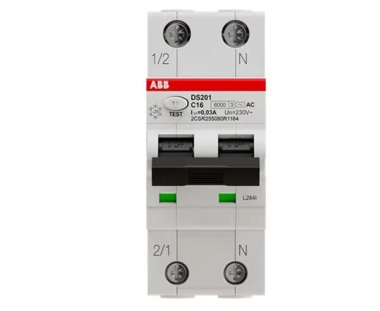  Автоматический выключатель дифференциального тока ABB DS201 C16 AC30 2CSR255080R1164 