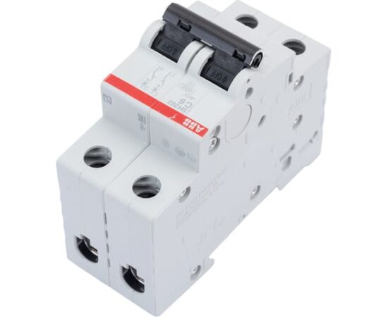  Автоматический выключатель ABB SH202 C6 (2CDS212001R0064) 2-полюсной 
