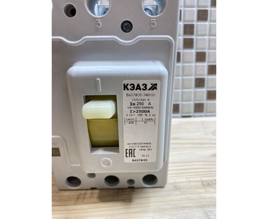  Автоматический выключатель КЭАЗ ВА57Ф35-340010-250А-2500-400AC-УХЛ3-КЭАЗ (109319) 