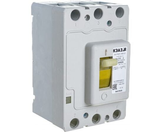  Автоматический выключатель КЭАЗ ВА57Ф35-340010-200А-2000-400AC-УХЛ3-КЭАЗ (109314) 