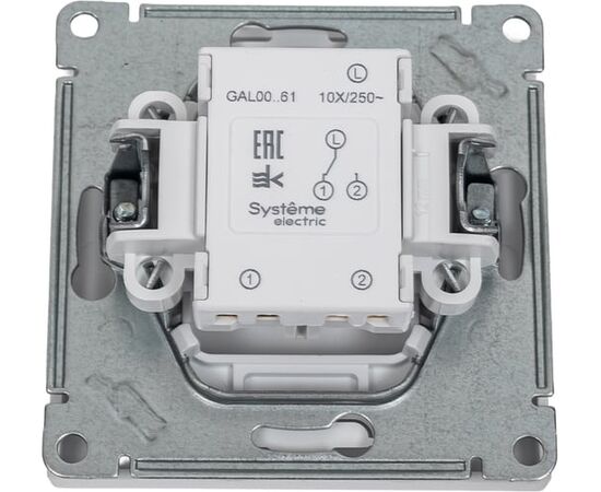  Переключатель Systeme electric Artgallery GAL001361 1-клавишный сх.6, 10АХ, механизм, лотос 