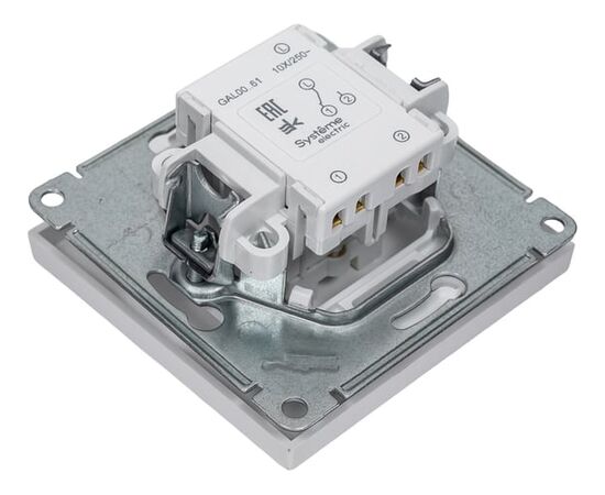  Переключатель Systeme electric Artgallery GAL001361 1-клавишный сх.6, 10АХ, механизм, лотос 