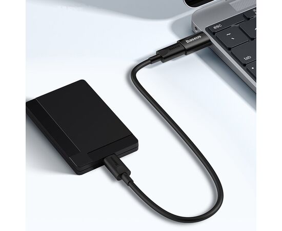  Переходник/адаптер Baseus Ingenuity ZJJQ000101 Mini OTG Adaptor USB 3.1 to Type-C Black 