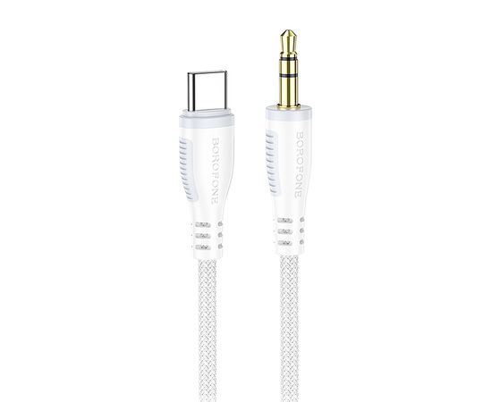  Кабель Type-C - 3.5mm Borofone BL14 100см   (white) (242839) 