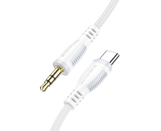  Кабель Type-C - 3.5mm Borofone BL14 100см   (white) (242839) 