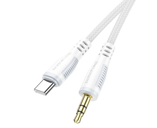  Кабель Type-C - 3.5mm Borofone BL14 100см   (white) (242839) 