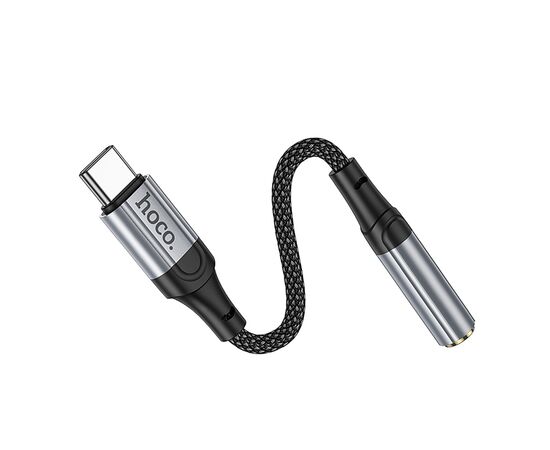  Переходник Jack 3.5 (м) - Type-C (п) Hoco LS36 Fresh цифровой (black) (235056) 