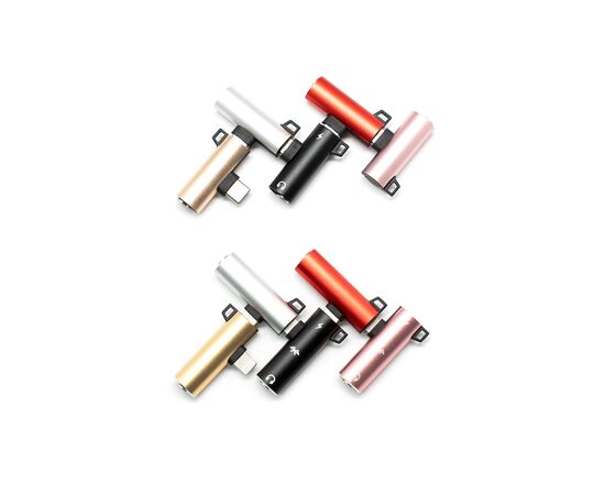  Адаптер Type-C(M) на Jack 3.5мм(F) Type-C(F) чёрный, блистер 