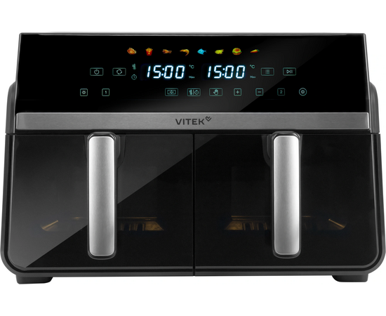  Аэрогриль Vitek VT-AF1001 2400Вт черный/серебристый 