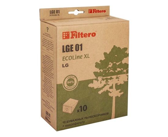  Бумажные пылесборники Filtero LGE 01 ECOLine XL 10+фильтр 