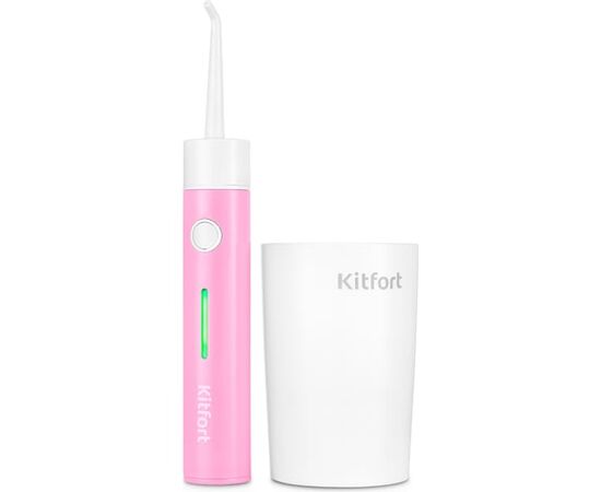  Ирригатор KitFort КТ-2957-1 розовый и белый 