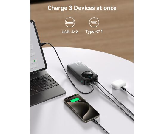  Внешний аккумулятор JoyRoom JR-PBF14 2.4A LED Power Bank 20000mAh Black 