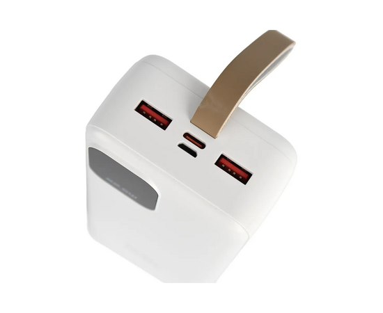  Повербанк Perfeo ENIQUE 30000 mAh/LED дисплей/PD + QC 3.0/Type-C/2 USB/Выход: 5A, max 22.5W/ Белый, (Арт. PF_E2083) 