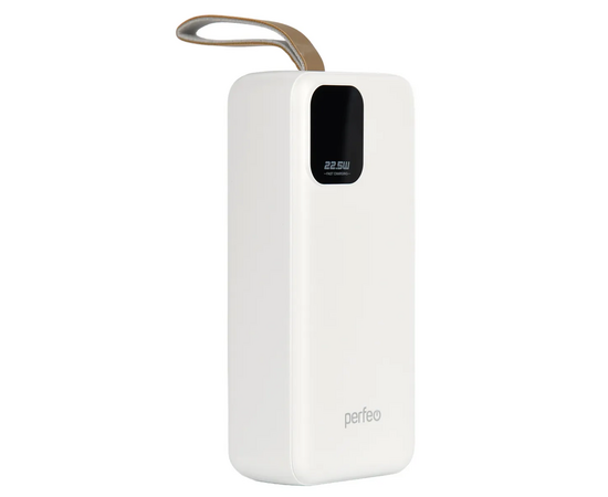 Повербанк Perfeo ENIQUE 30000 mAh/LED дисплей/PD + QC 3.0/Type-C/2 USB/Выход: 5A, max 22.5W/ Белый, (Арт. PF_E2083) 