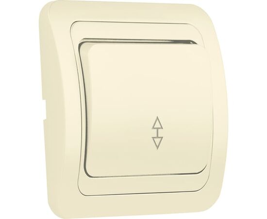  Выключатель SMARTBUY Марс SBE-02i-10-SW12-0-c скрытая установка, проходной 1-клавишный 10А бежевый, керамика 1/200 