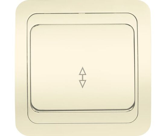  Выключатель SMARTBUY Марс SBE-02i-10-SW12-0-c скрытая установка, проходной 1-клавишный 10А бежевый, керамика 1/200 