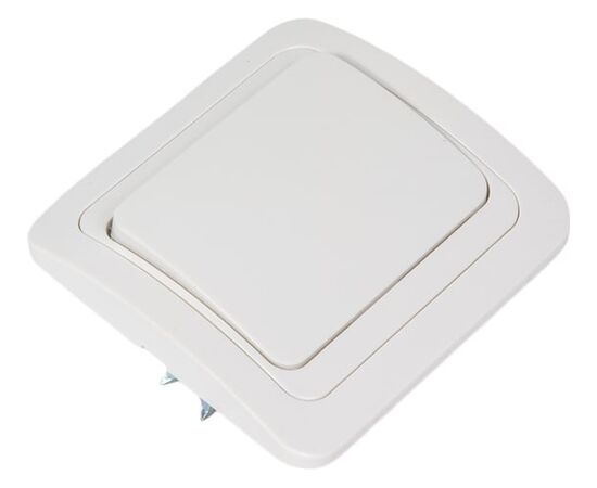  Выключатель SMARTBUY Марс SBE-02w-10-SW1-0-c скрытая установка, 1-клавишный 10А белый, керамика 1/10 