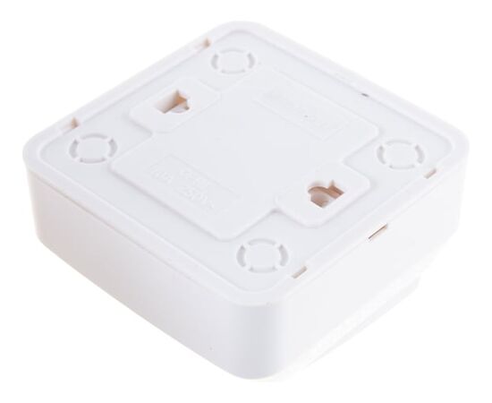  Выключатель SMARTBUY Юпитер SBE-03w-10-SW2-0 2-клавишный 10А, ОУ, белый 1/10 