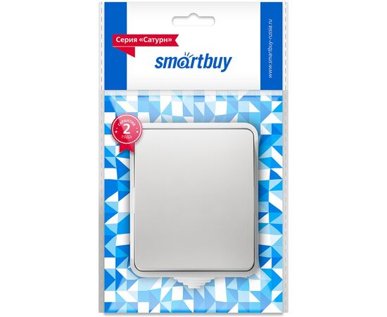  Выключатель SMARTBUY Сатурн SBE-04g-10-SW1-0 наружная установка 1-клавишный 10А, IP54, белый, 18/216 