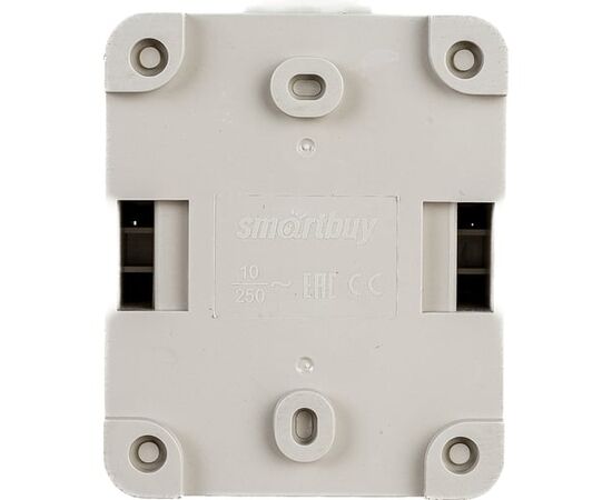  Выключатель SMARTBUY Сатурн SBE-04w-10-SW1-0 наружная установка 1-клавишный 10А, IP 54 1/18/216 