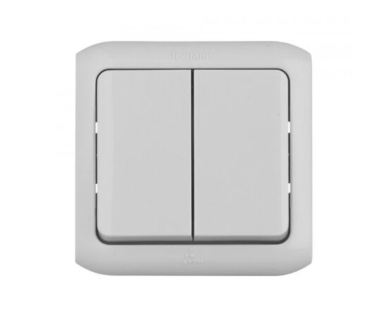  Выключатель Legrand Quteo 2кл. IP44 серый (782332) 