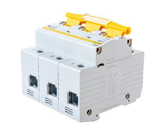  Выключатель автоматический IEK ВА47-100 (MVA40-3-100-D) 3Р100А 10кА х-ка D 