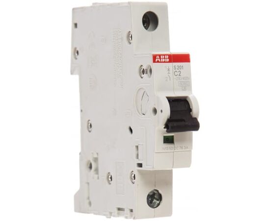  Выключатель автоматический ABB S201 2CDS251001R0024 1-полюсный 2А С 6кА 