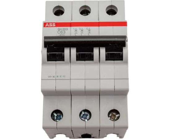  Автоматический выключатель ABB SH203 C63 2CDS213001R0634 3-полюсной 