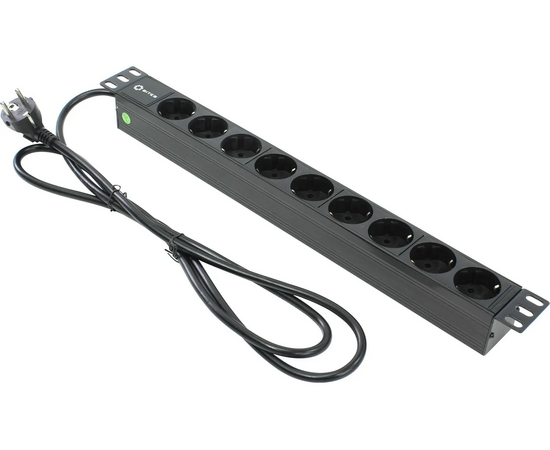  Блок розеток 5bites PDU919P-02 9S/PVC/1U/19"/2M*3G*1.5mm2/VDE 