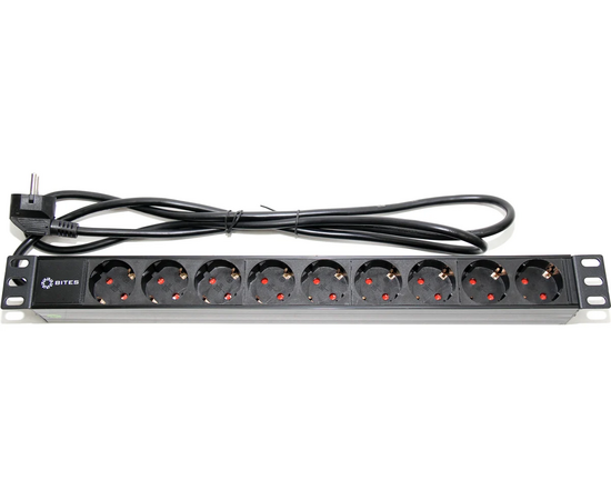  Блок розеток 5bites PDU919P-02 9S/PVC/1U/19"/2M*3G*1.5mm2/VDE 