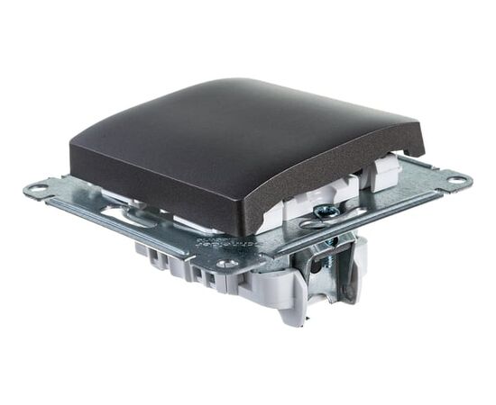  Выключатель Systeme electric Glossa GSL001311 1-клавишный механизм сх.1 графит 