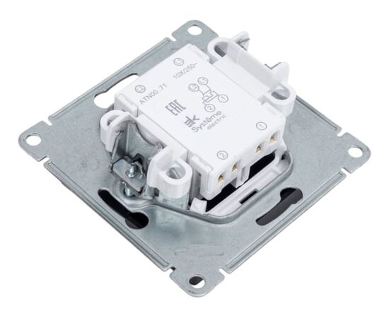  Переключатель Systeme electric AtlasDesign ATN001071 перекрестный схема 7 10АХ механизм карбон 