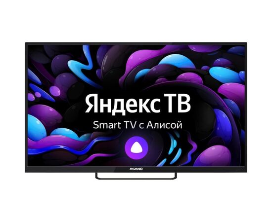  50" Телевизор ASANO 50LU8120T черный 3840x2160, 4K Ultra HD, 60 Гц, Wi-Fi, Smart TV, Яндекс ТВ 